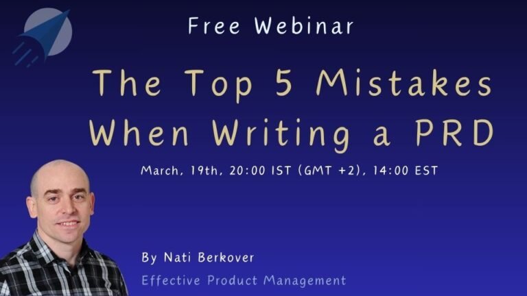 Top 5 mistakes when writing PRD free webinar