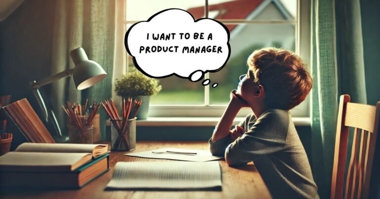 A kid dreaming to become a product manager